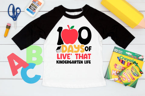 100 days of live that kindergarten life SVG Design SVG Regulrcrative 