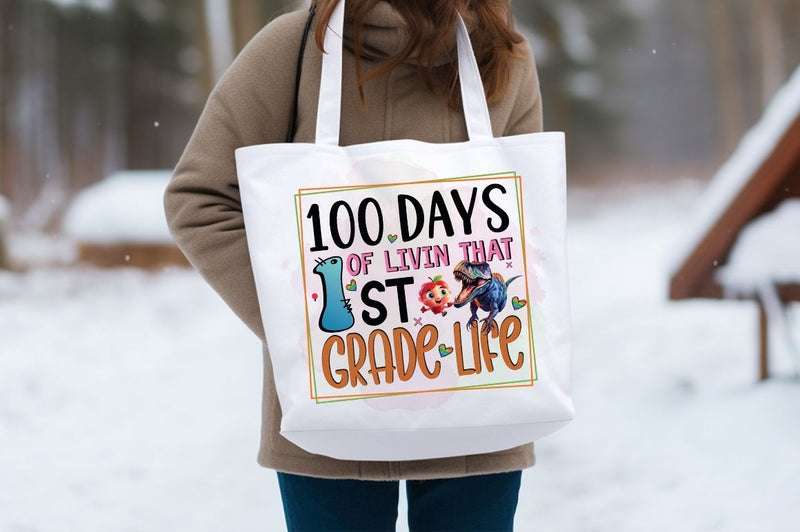 100 days of livin that 1st grade life PNG Design - So Fontsy