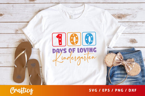 100 days of loving kindergarten Svg Design SVG Designangry 