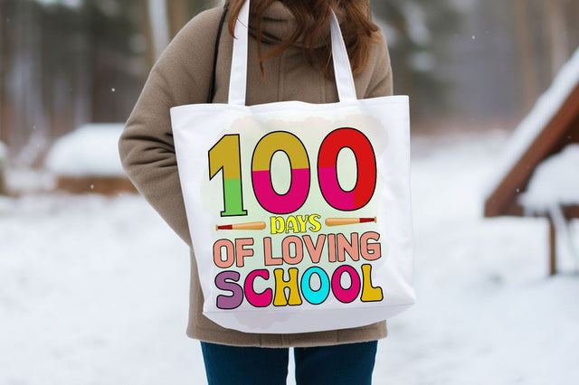 100 days of loving school PNG Design Sublimation Designangry 