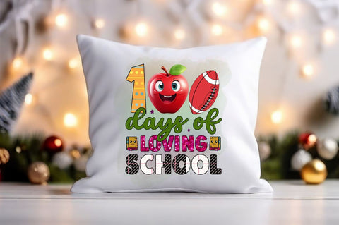 100 days of loving school PNG Design Sublimation Designangry 