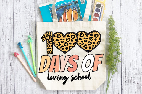 100 days of loving school svg Design SVG Regulrcrative 