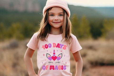 100 Days of Magic SVG | Unicorn SVG | 100 Days of School SVG B Renee Design 