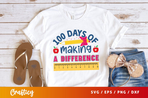 100 days of making a difference Svg Design SVG Designangry 
