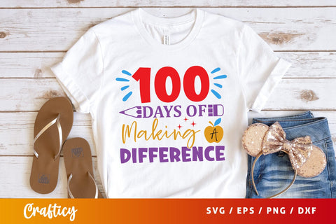 100 days of making a difference Svg Design SVG Designangry 