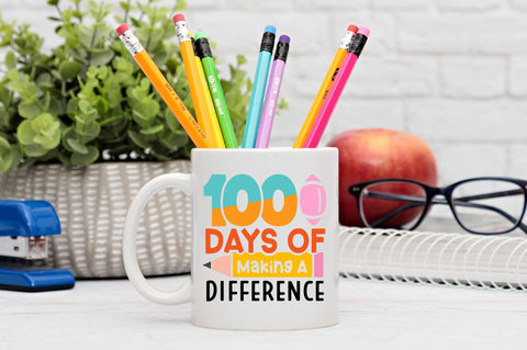 100 days of making a difference SVG Design SVG Regulrcrative 
