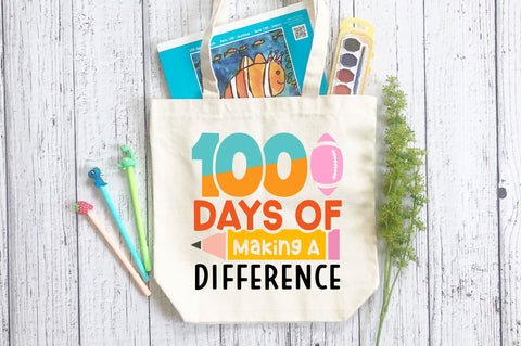 100 days of making a difference SVG Design SVG Regulrcrative 