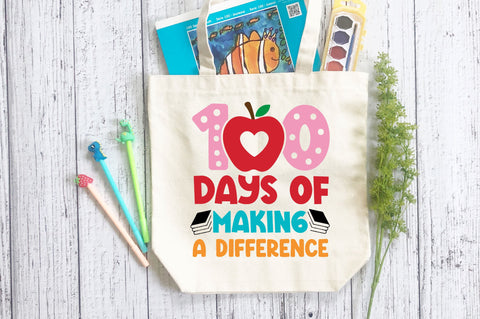 100 days of making a difference SVG Design SVG Regulrcrative 