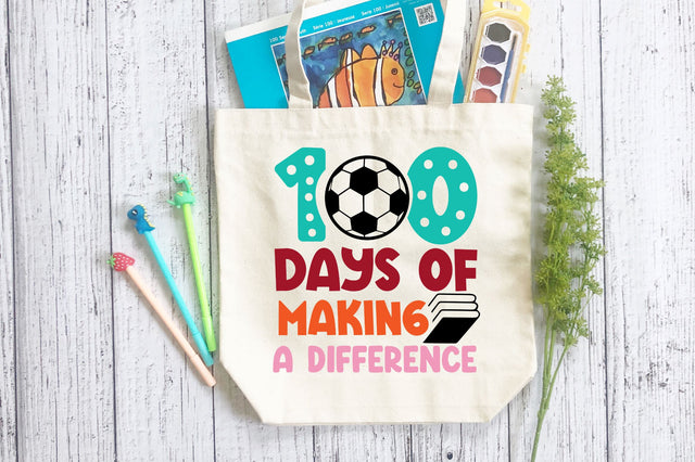 100 days of making a difference SVG Design SVG Regulrcrative 