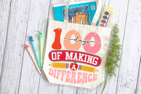 100 days of making a difference svg Design SVG Regulrcrative 