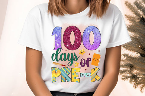 100 days of pre k PNG Design Sublimation Designangry 