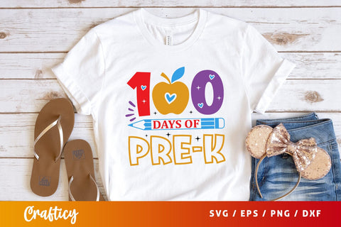 100 days of pre-k Svg Design SVG Designangry 