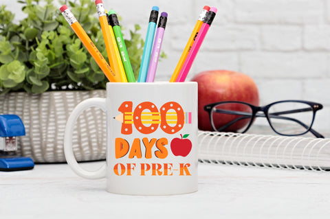 100 days of pre-k SVG Design SVG Regulrcrative 