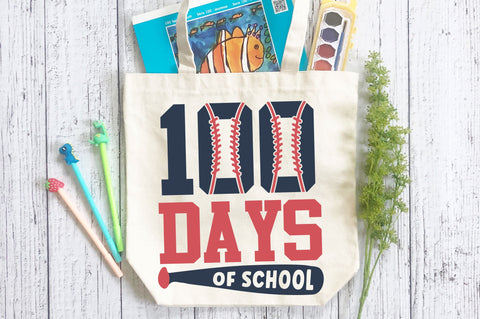 100 days of school baseball svg Design SVG Regulrcrative 