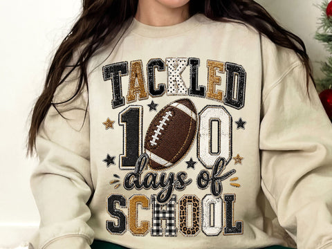 100 Days of School Football PNG SVG artprintfile 