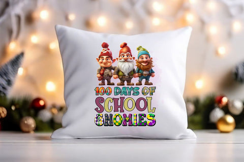 100 days of school gnomies PNG Design Sublimation Designangry 