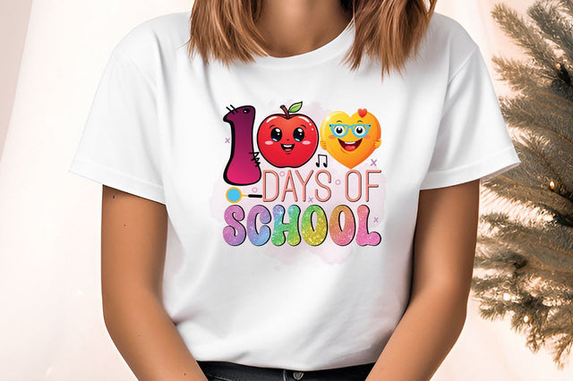 100 days of school PNG Design Sublimation Designangry 