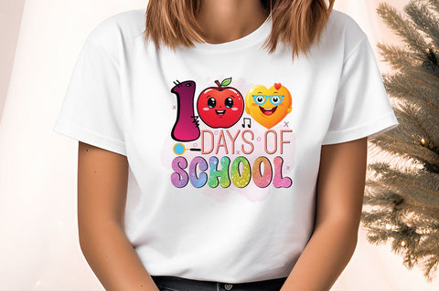 100 days of school PNG Design Sublimation Designangry 