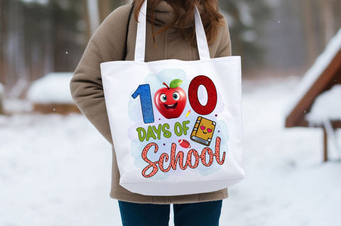 100 days of school PNG Design Sublimation Designangry 