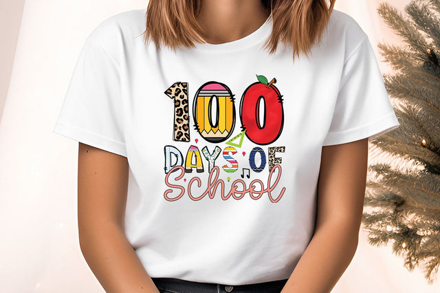 100 days of school PNG Design Sublimation Designangry 