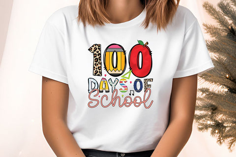 100 days of school PNG Design Sublimation Designangry 