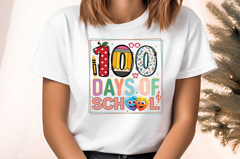 100 days of school PNG Design Sublimation Designangry 