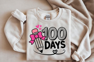 100 Days of School PNG SVG, 100th Day Svg Png, Girls Shirt Design Svg SVG DesignDestine 