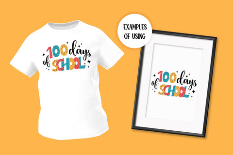 100 Days Of School PNG | SVG Digital Download | Fun 100 Days School Sublimation | Print for Kid T Shirt, Mug, Elementary Classroom Posters SVG AnnaViolet_store 