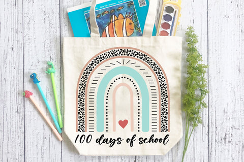 100 days of school rainbow SVG Design SVG Regulrcrative 