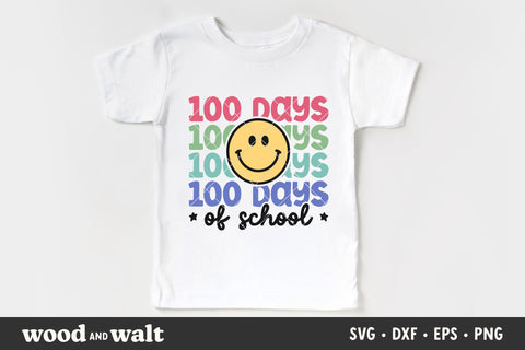100 Days of School Smiley SVG | Boho School SVG SVG Wood And Walt 