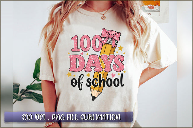 100 Days of School Sublimation Sublimation Shetara Begum 