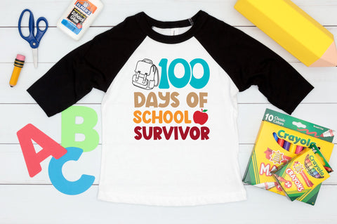 100 days of school survivor SVG Design SVG Regulrcrative 