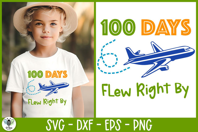 100 Days of School SVG | Airplane SVG SVG B Renee Design 