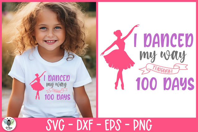 100 Days of School SVG | Ballerina SVG SVG B Renee Design 
