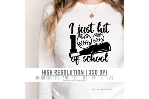 100 Days Of School Svg | Baseball Svg | 100th Day Of School | 100 Days Png | Teacher Cut Files | School Shirts | Svg Bundle | Cricut SVG TonisArtStudio 