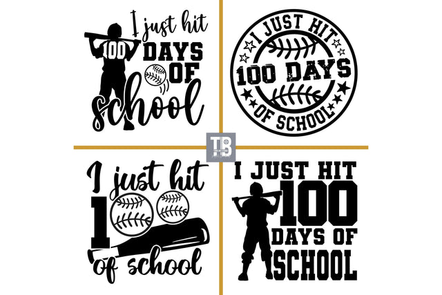 100 Days Of School Svg | Baseball Svg | 100th Day Of School | 100 Days Png | Teacher Cut Files | School Shirts | Svg Bundle | Cricut SVG TonisArtStudio 