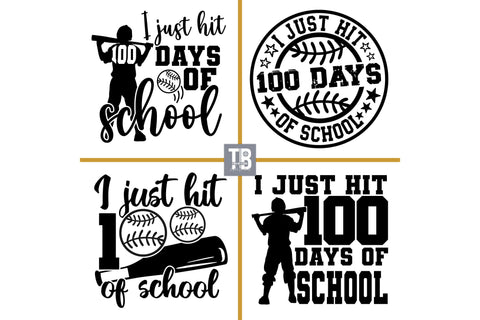 100 Days Of School Svg | Baseball Svg | 100th Day Of School | 100 Days Png | Teacher Cut Files | School Shirts | Svg Bundle | Cricut SVG TonisArtStudio 