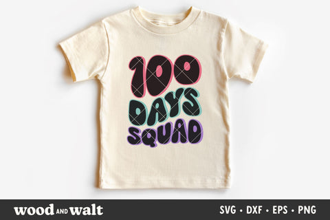 100 Days Of School SVG Bundle | Retro Kids School Bundle SVG Wood And Walt 