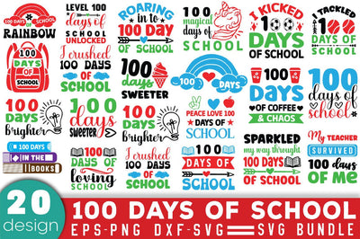 100 Days of School SVG Bundle SVG Angelina750 