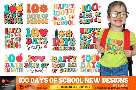 100 Days Of School SVG Bundle SVG Designangry 