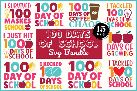 100 days of school svg bundle SVG Regulrcrative 