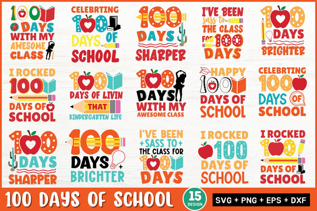 100 Days Of School svg Bundle SVG Regulrcrative 