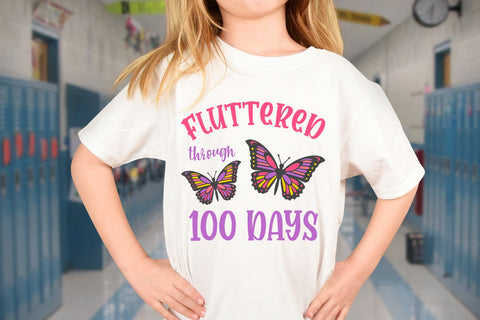 100 Days of School SVG | Butterfly SVG SVG B Renee Design 