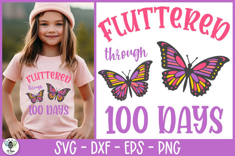 100 Days of School SVG | Butterfly SVG SVG B Renee Design 