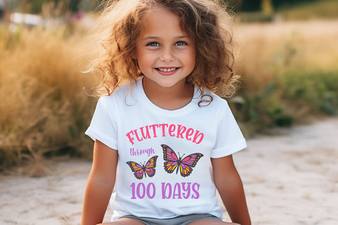 100 Days of School SVG | Butterfly SVG SVG B Renee Design 