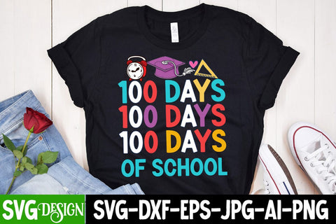 100 Days of School SVG Cut File,100 Days of School Sublimation Design PNG, 100 Days of School SVG Quotes , 100 Days of School SVG Bundle SVG BlackCatsMedia 