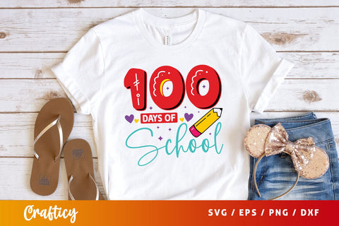 100 days of school Svg Design SVG Designangry 