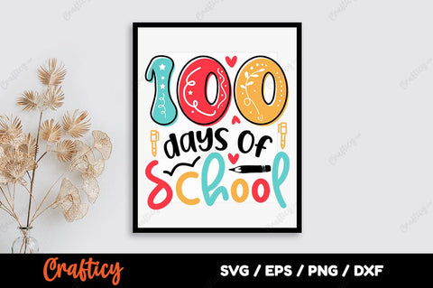 100 days of school SVG Design SVG Designangry 
