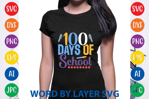 100 Days Of School svg design SVG Rafiqul20606 