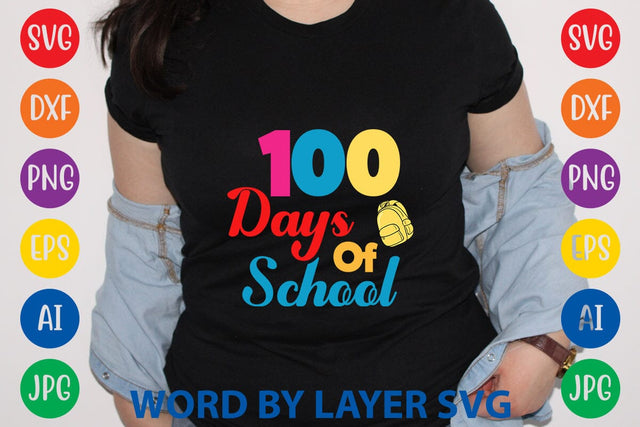 100 Days Of School svg design SVG Rafiqul20606 